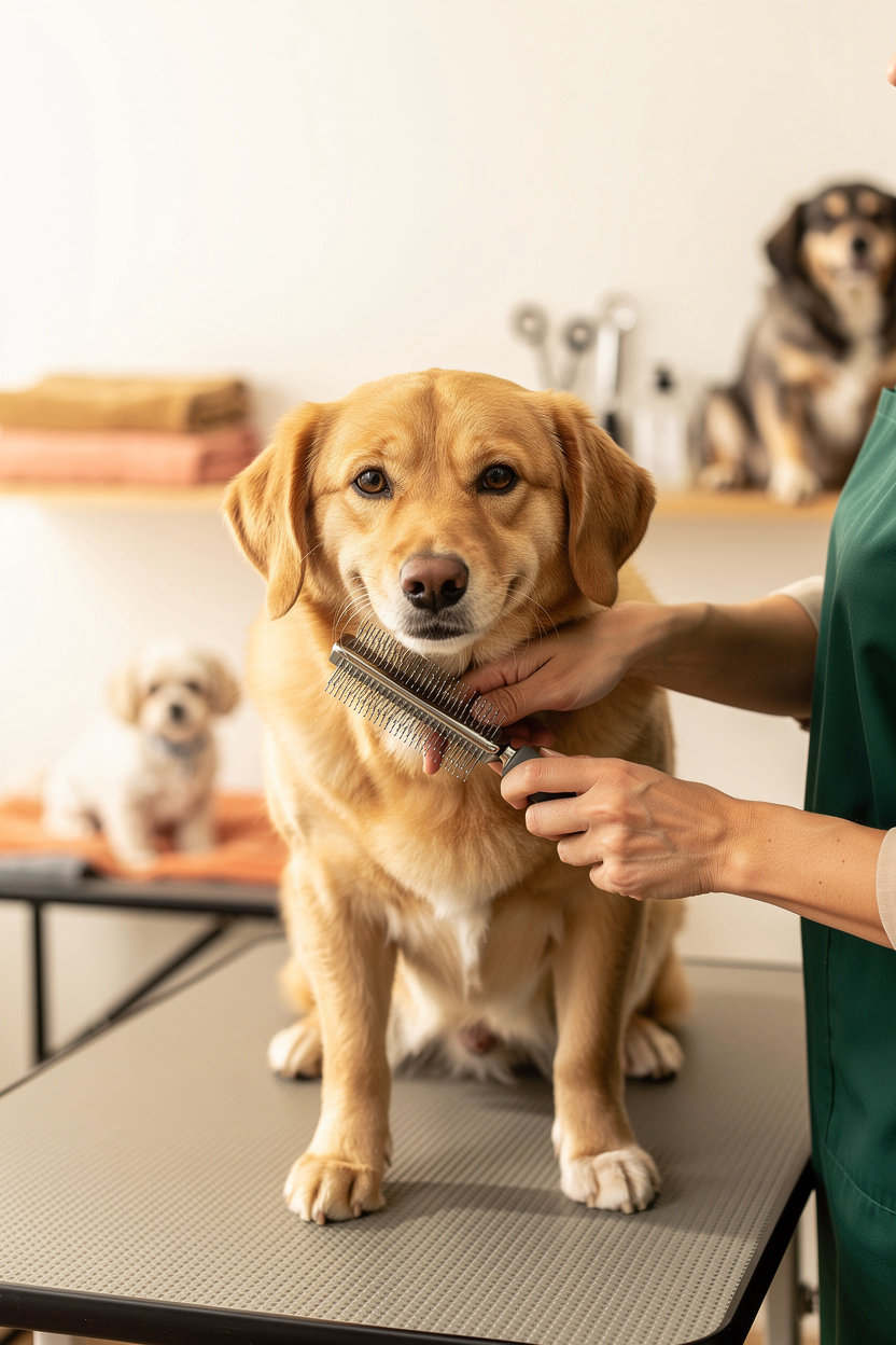 Happy Paws Grooming professional dog groomer providing gentle, caring grooming services in Denver